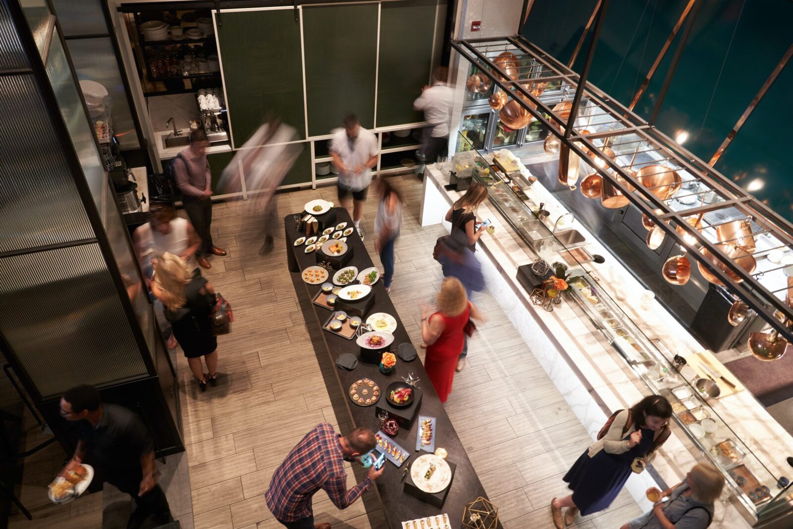 restaurant open kitchen layout