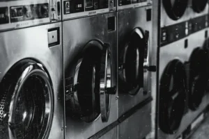 view of laundry machine