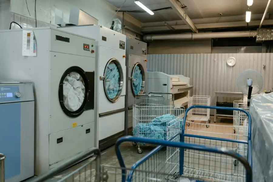 laundry equipment in hotel