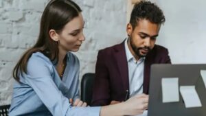 two people discussing about Hospitality Consulting