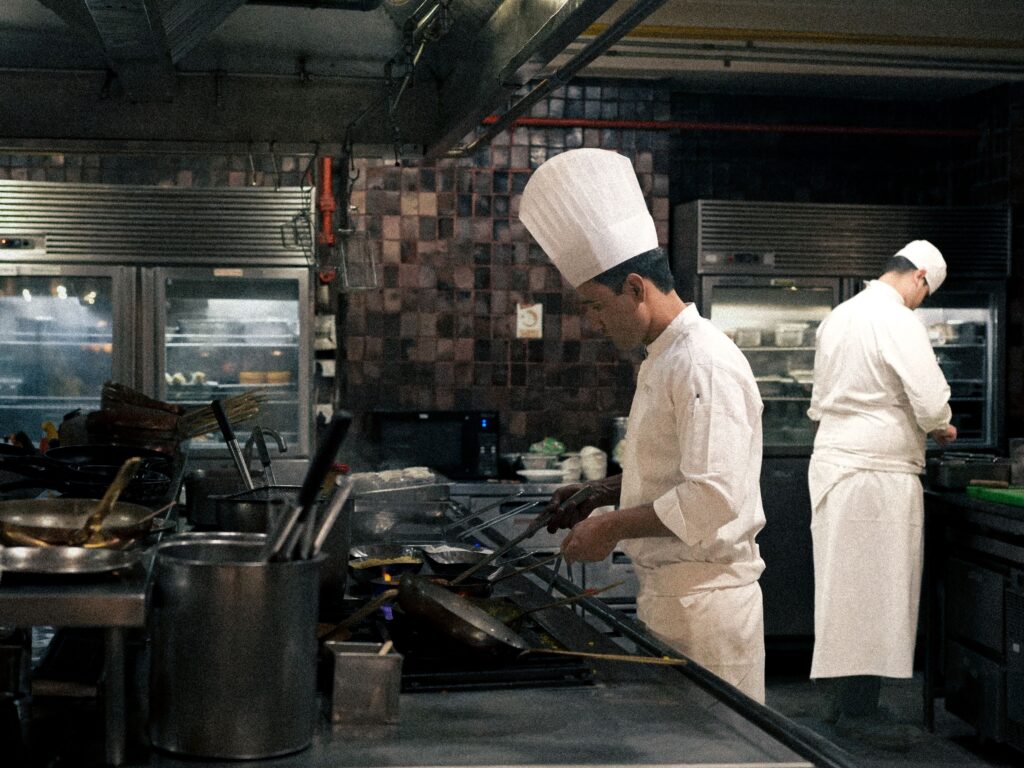 Hotel kitchen running efficiently after hospitality consulting-led equipment and layout planning