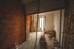 Hotel renovation in progress showing refurbished guest areas and the need for operational planning across back-of-house facilities.